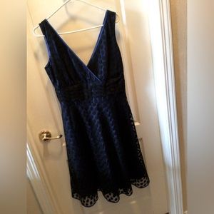 “signature” size 10, semi formal. Royal blue/black